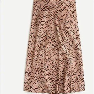 JCREW Pull on slip skirt in Leopard Dot - Medium